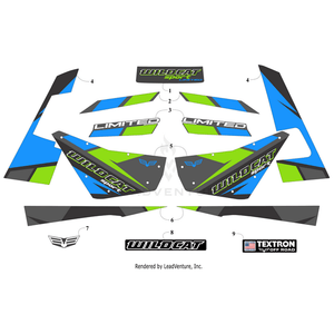 Decal,Canopy-Rear (Wildcat) By Arctic Cat 5411-832 OEM Hardware 5411-832 Off Road Express