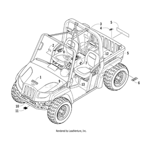 Decal, Center By Arctic Cat 1411-457 OEM Hardware 1411-457 Off Road Express