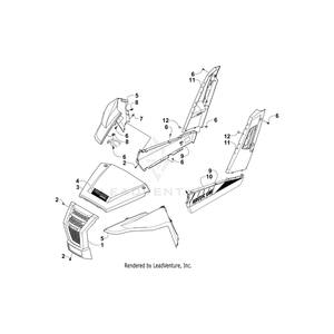 Decal,Crest (Lm Grn) By Arctic Cat 4411-432 OEM Hardware 4411-432 Off Road Express