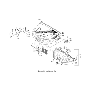 Decal, Crest - &Quot;Arctic Cat&Quot; By Arctic Cat 2411-456 OEM Hardware 2411-456 Off Road Express