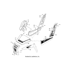 Decal,Crest (Wildcat Trail) By Arctic Cat 6411-053 OEM Hardware 6411-053 Off Road Express