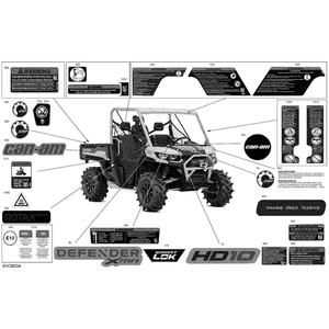 Decal Defender XMR by Can-Am 704908838 OEM Hardware 704908838 Off Road Express Peach St