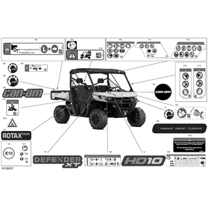 Decal Defender XT by Can-Am 704908841 OEM Hardware 704908841 Off Road Express Peach St