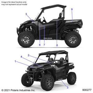 Decal-Door,Back,Lh by Polaris 7196597 OEM Hardware P7196597 Off Road Express