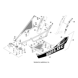 Decal,Door Frame Lh-Vip Blue By Arctic Cat 3411-703 OEM Hardware 3411-703 Off Road Express