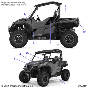 Decal-Door,Frt,Back,Lh by Polaris 7194300 OEM Hardware P7194300 Off Road Express