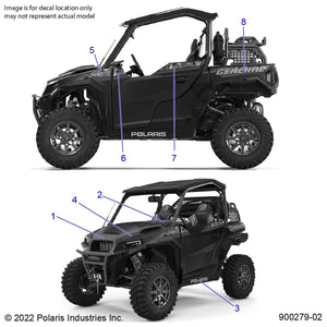 Decal-Door,Frt,Back,Lh by Polaris 7194316 OEM Hardware P7194316 Off Road Express