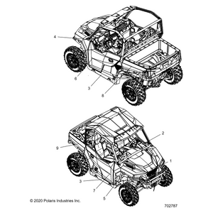 Decal-Door,Frt,Lh by Polaris 7194216 OEM Hardware P7194216 Off Road Express