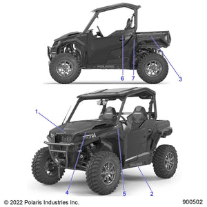 Decal-Door,Frt,Lh by Polaris 7196609 OEM Hardware P7196609 Off Road Express