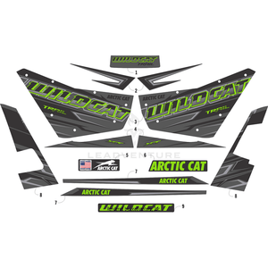 Decal, Door - Left By Arctic Cat 7411-801 OEM Hardware 7411-801 Off Road Express