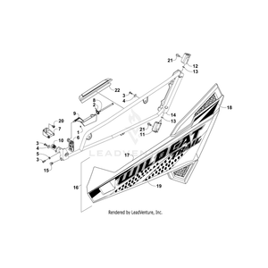 Decal,Door-Lh (Om) By Arctic Cat 4411-215 OEM Hardware 4411-215 Off Road Express