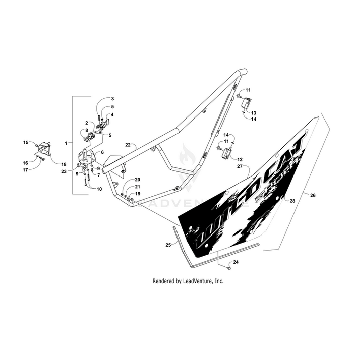 Decal,Door-Lh (Wc Sport Ltd Mb) By Arctic Cat