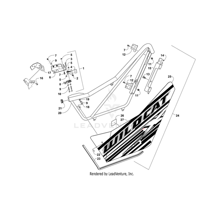 Decal,Door-Lh (Wc X Ltd Dt) By Arctic Cat