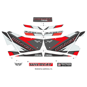 Decal,Door-Lh (Wildcat/Logo) By Arctic Cat 6411-665 OEM Hardware 6411-665 Off Road Express