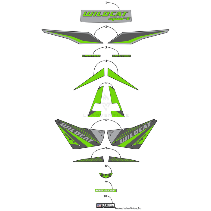 Decal,Door-Lh (Wildcat Sport) By Arctic Cat