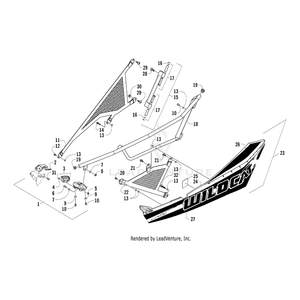 Decal, Door - Lower Left By Arctic Cat 3411-355 OEM Hardware 3411-355 Off Road Express