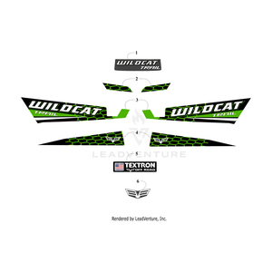 Decal, Door - Lower Left - Lime By Arctic Cat 6411-191 OEM Hardware 6411-191 Off Road Express