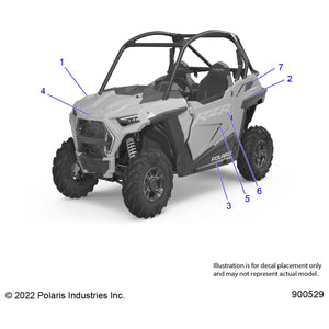 Decal-Door,Lower,Lh by Polaris 7195393 OEM Hardware P7195393 Off Road Express