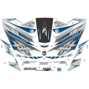 Decal, Door - Lower - Right By Arctic Cat 9411-300 OEM Hardware 9411-300 Off Road Express