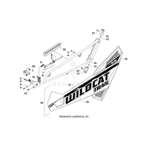 Decal,Door Lwr-Lh (Grn) By Arctic Cat 4411-051 OEM Hardware 4411-051 Off Road Express