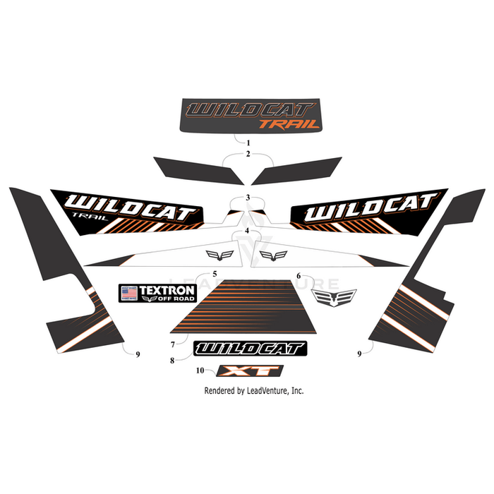 Decal,Door-Lwr-Lh (Wc Trail Xt) By Arctic Cat