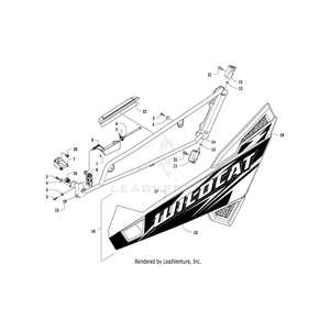 Decal,Door-Lwr-Lh (Wildcat) By Arctic Cat 5411-715 OEM Hardware 5411-715 Off Road Express