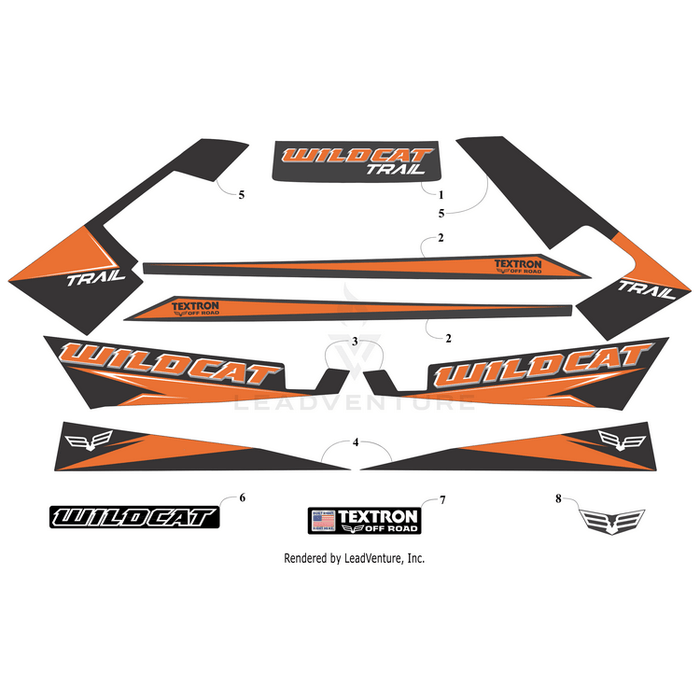 Decal,Door-Lwr-Lh (Wildcat) By Arctic Cat