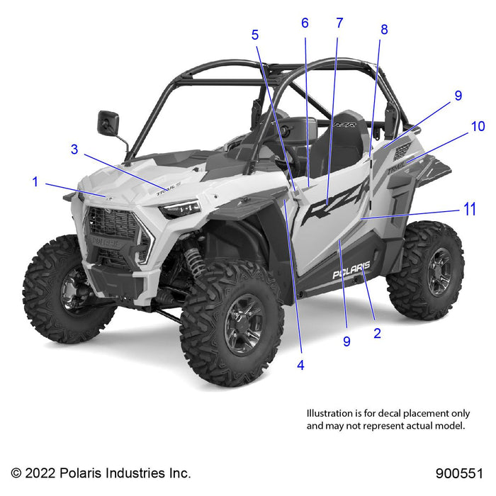 Decal-Door,Mid,Rzr,Right by Polaris