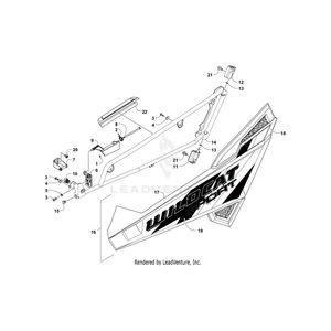 Decal,Door-Rh (Wc Sport Red) By Arctic Cat 5411-232 OEM Hardware 5411-232 Off Road Express