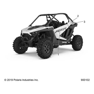 Decal-Door,Right by Polaris 7197360 OEM Hardware P7197360 Off Road Express