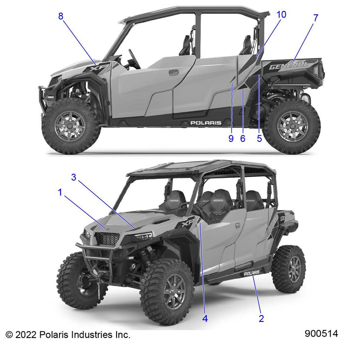 Decal-Door,Rr,Lh by Polaris