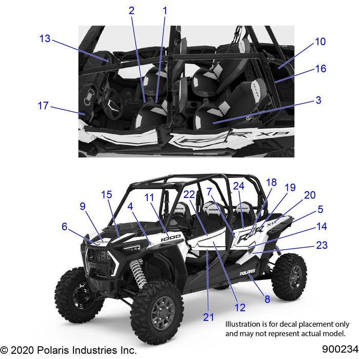 Decal-Door,Rr,Top,Lh by Polaris