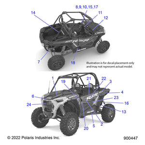 Decal-Door,Rzr,Lh by Polaris 7195426 OEM Hardware P7195426 Off Road Express