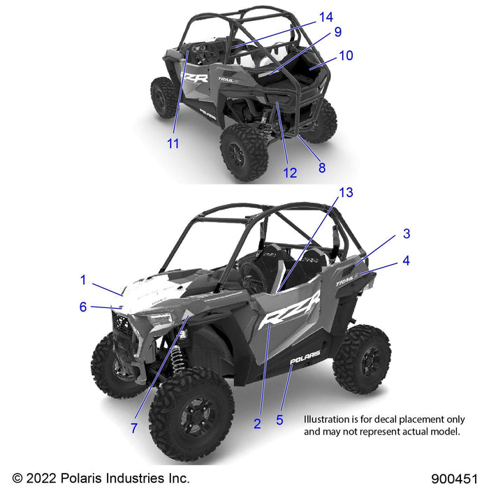 Decal-Door,Rzr,Right by Polaris