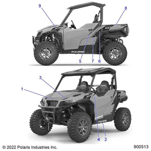 Decal-Door,Upper Frt,Lh by Polaris 7198769 OEM Hardware P7198769 Off Road Express