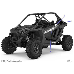 Decal-Door,Upper,Rr,Lh by Polaris 7191263 OEM Hardware P7191263 Off Road Express