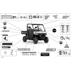 Decal "Dynamic Power Steering" by Can-Am 704905637 OEM Hardware 704905637 Off Road Express Peach St