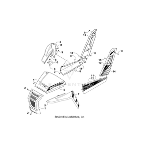 Decal, Fender, Front - Left By Arctic Cat 4411-209 OEM Hardware 4411-209 Off Road Express