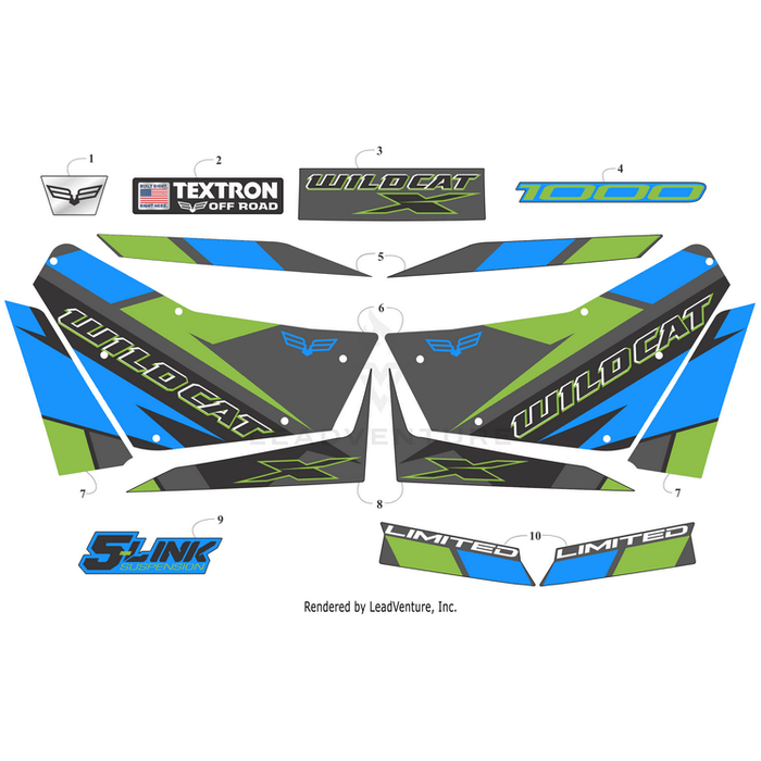 Decal,Fender-Front-Lh (Limited) By Arctic Cat