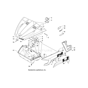 Decal, Fender Front - Upper - Left By Arctic Cat 4411-851 OEM Hardware 4411-851 Off Road Express