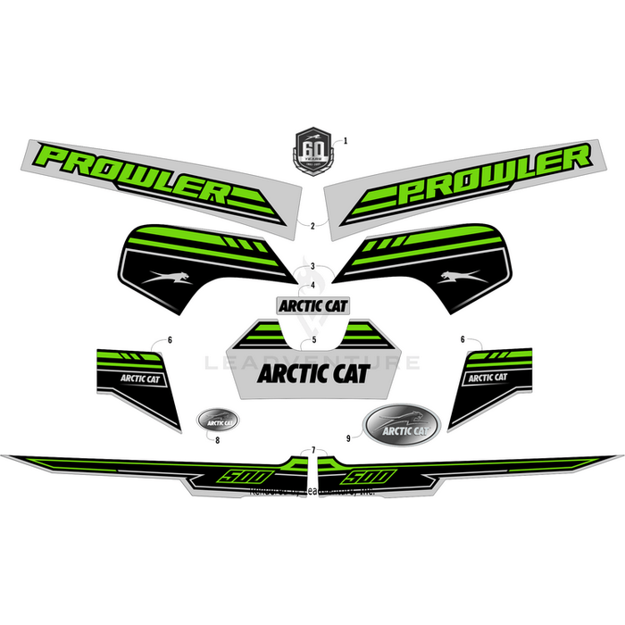 Decal, Fender - Front - Upper - &Quot; Prowler&Quot; - Left By Arctic Cat