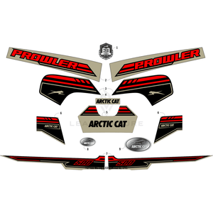 Decal, Fender - Front - Upper - &Quot; Prowler&Quot; - Left By Arctic Cat 9411-143 OEM Hardware 9411-143 Off Road Express