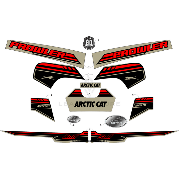 Decal, Fender - Front - Upper - &Quot; Prowler&Quot; - Left By Arctic Cat