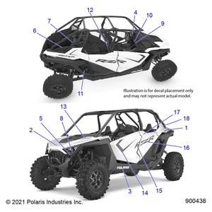 Decal-Fr.Door,Upper,Top,Lh by Polaris 7197031 OEM Hardware P7197031 Off Road Express