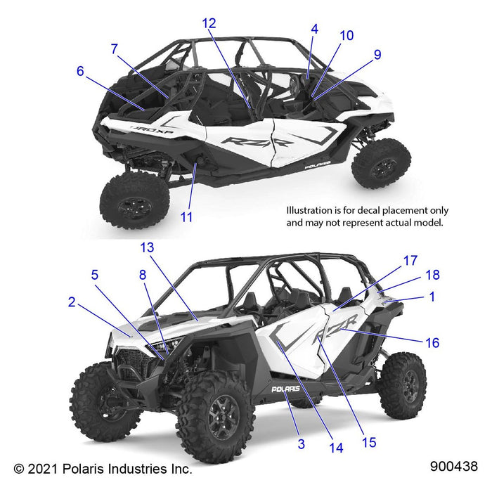 Decal-Fr.Door,Upper,Top,Lh by Polaris