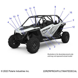 Decal-Fr.Door,Upper,Top,Right by Polaris 7197339 OEM Hardware P7197339 Off Road Express