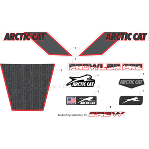 Decal, Front - Fender By Arctic Cat 7411-498 OEM Hardware 7411-498 Off Road Express