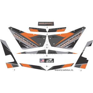 Decal, Front Fender - Left By Arctic Cat 7411-823 OEM Hardware 7411-823 Off Road Express