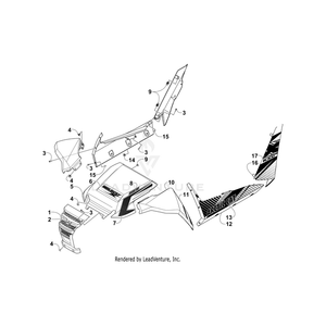 Decal,Front Fender-Rh (Vb) By Arctic Cat 4411-248 OEM Hardware 4411-248 Off Road Express