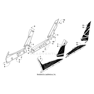 Decal, Front Pillar - Left - Mb By Arctic Cat 4411-009 OEM Hardware 4411-009 Off Road Express